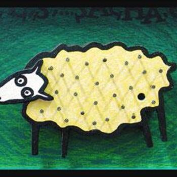 Pintura titulada "Mouton" por Sacha Schwarz, Obra de arte original