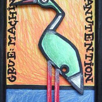 Painting titled "Grue" by Sacha Schwarz, Original Artwork