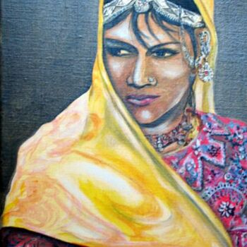 Painting titled "Noces Indiennes" by Sacha Sekeur, Original Artwork