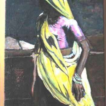 Painting titled "Indian gipsy" by Sacha Sekeur, Original Artwork