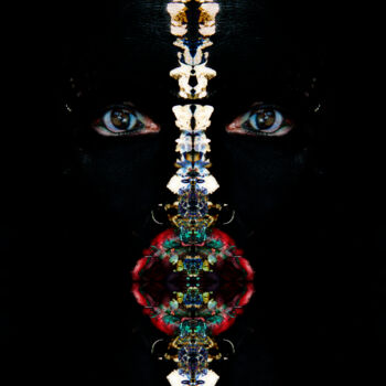 Arts numériques intitulée "La tête de O" par Sadinoel, Œuvre d'art originale, Photo montage
