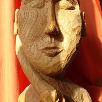 Sculpture intitulée "Déméter" par Sadja, Œuvre d'art originale, Bois