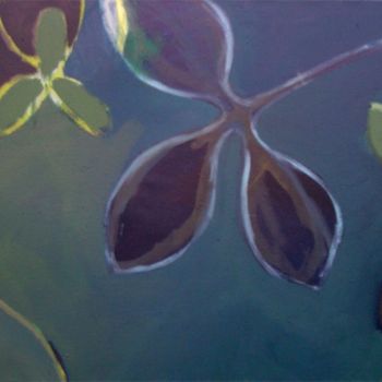 Peinture intitulée "feuilles" par Dorothée Sadowski, Œuvre d'art originale