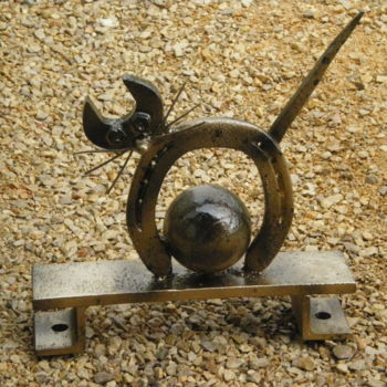 Skulptur mit dem Titel "Tu pointes  ou  tu…" von Jean Marc, Original-Kunstwerk