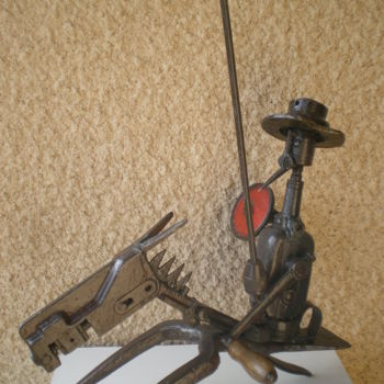 Sculpture titled "Don Quichotte ." by Jean Marc, Original Artwork