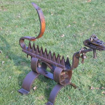 Sculpture intitulée "Dino !!!" par Jean Marc, Œuvre d'art originale
