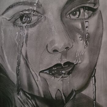 Drawing titled "Hyper realistic Wom…" by Sagar Pawar, Original Artwork, Pencil