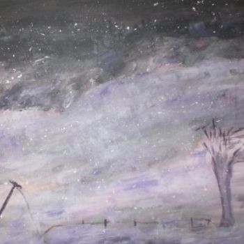 Pintura intitulada "la tempete" por Gilles Sagot, Obras de arte originais
