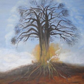 绘画 标题为“l'arbre de feu” 由Gilles Sagot, 原创艺术品