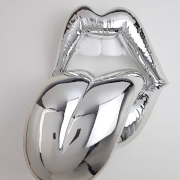 Скульптура под названием "Satisfaction Silver" - Sagrasse, Подлинное произведение искусства, Смола