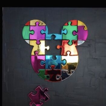 Картина под названием "Life is Game" - Sagrasse, Подлинное произведение искусства, Акрил Установлен на Деревянная рама для н…