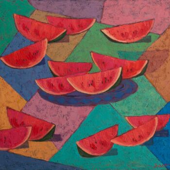 제목이 "Watermelon 2"인 미술작품 Саид Шамирбаев로, 원작, 기름
