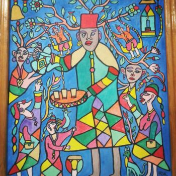 Painting titled "la goutair de histo…" by Ardal, Original Artwork, Acrylic