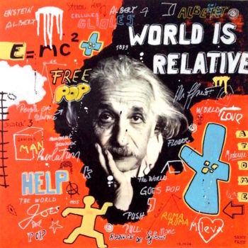 绘画 标题为“World is Relative” 由Sainte Fauste, 原创艺术品, 丙烯