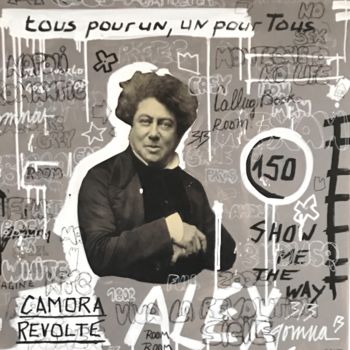 「Tous pour un, un po…」というタイトルの絵画 Sainte Fausteによって, オリジナルのアートワーク, アクリル