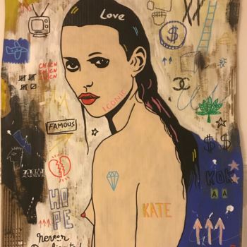 Painting titled "Kate" by Sainte Fauste, Original Artwork, Acrylic