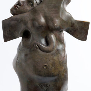 Sculpture intitulée "ESTOMAC" par Sak, Œuvre d'art originale, Bronze