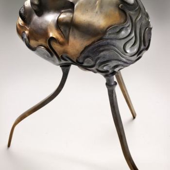Sculpture intitulée "MÉMOIRE" par Sak, Œuvre d'art originale, Bronze