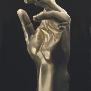 Sculpture titled "MARIAGE" by Sak, Original Artwork, Bronze