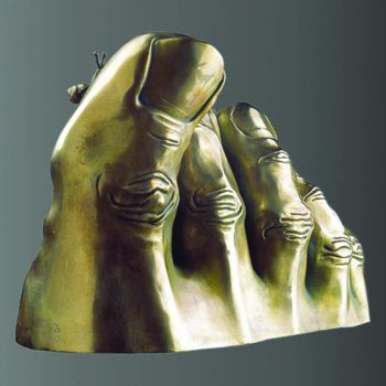 Sculpture titled "BERTHE" by Sak, Original Artwork, Bronze