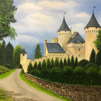 Картина под названием "Старый замок (Old c…" - Светлана Кочубей, Подлинное произведение искусства, Масло