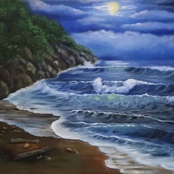 Картина под названием "У моря (By the sea)" - Светлана Кочубей, Подлинное произведение искусства, Масло