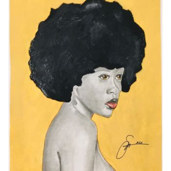 Dessin intitulée "Portrait d'une femme" par Guderian Antaya, Œuvre d'art originale, Crayon