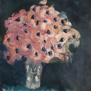 Pintura intitulada "flowers 3" por Salam Ahmad, Obras de arte originais, Acrílico