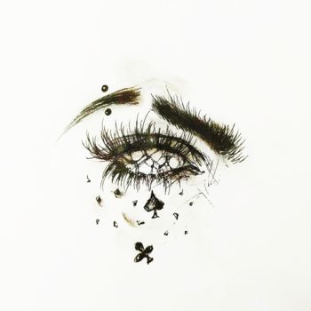 Dessin intitulée "Fashion eye 91" par Salamander Nebula, Œuvre d'art originale, Stylo gel