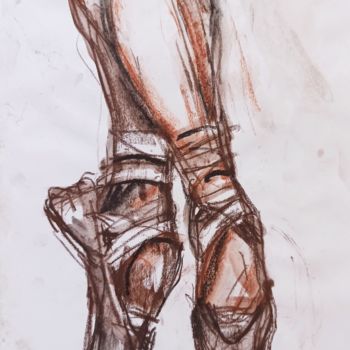 Tekening getiteld "Dance elements" door Salamander Nebula, Origineel Kunstwerk, Houtskool