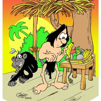 Digital Arts titled "Tarzan" by Armando Salas, Original Artwork