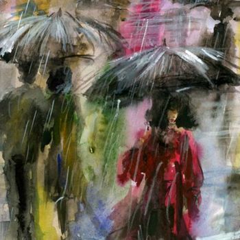 Rysunek zatytułowany „"Дождь"” autorstwa Salidjon Mamatkulov, Oryginalna praca