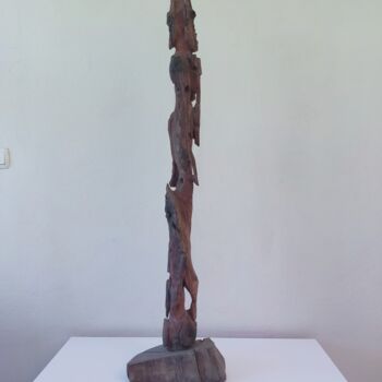 Sculpture titled "Çam" by Salih Demirci, Original Artwork, Wood