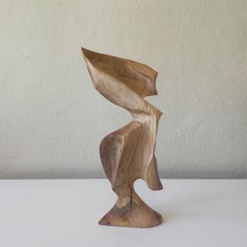 Skulptur mit dem Titel "Ceviz 7" von Salih Demirci, Original-Kunstwerk, Holz