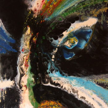 Malerei mit dem Titel "La dorade" von Salim Bouaddi, Original-Kunstwerk, Öl