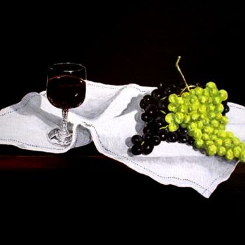 Картина под названием "les-raisins.jpg" - Lolo, Подлинное произведение искусства