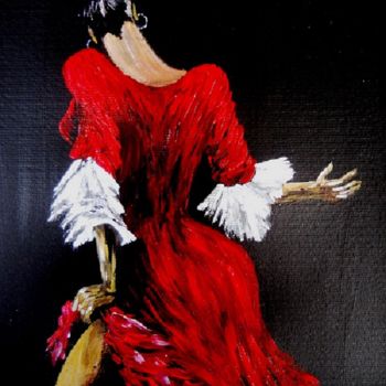 Schilderij getiteld "flamenco.jpg" door Lolo, Origineel Kunstwerk