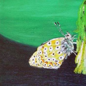 Malarstwo zatytułowany „papillon-ou-dors-tu…” autorstwa Lolo, Oryginalna praca, Akryl