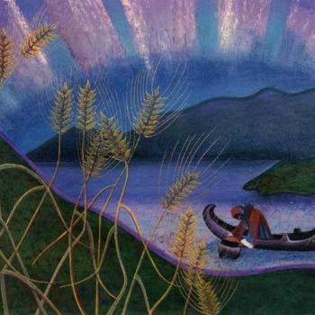 Pintura intitulada "Wheat and Northern…" por Sally Appleby, Obras de arte originais, Óleo