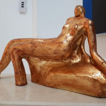Sculpture titled "Lâcher prise" by Salma Mejri, Original Artwork, Ceramics