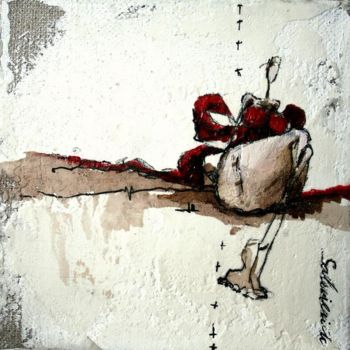 Painting titled "emballée" by Karine Salmieri, Original Artwork