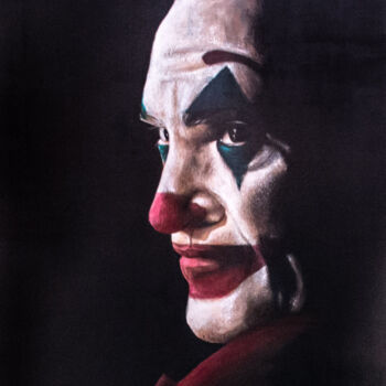 Malerei mit dem Titel "Joker" von Salomé Pilot (Nomé), Original-Kunstwerk, Acryl Auf Keilrahmen aus Holz montiert