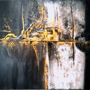 Pittura intitolato "Notte sul lago" da Salotti •  Artist, Opera d'arte originale, Acrilico