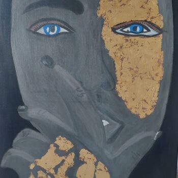 Картина под названием "SONGE" - Saloua Mercier, Подлинное произведение искусства, Акрил Установлен на Деревянная рама для но…