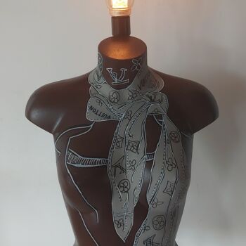 Design intitulée "Le foulard" par Saloua Mercier, Œuvre d'art originale, Acrylique