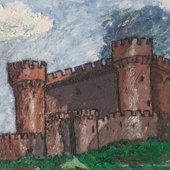 Peinture intitulée "Castillo F Machi" par Spa Pe, Œuvre d'art originale, Huile