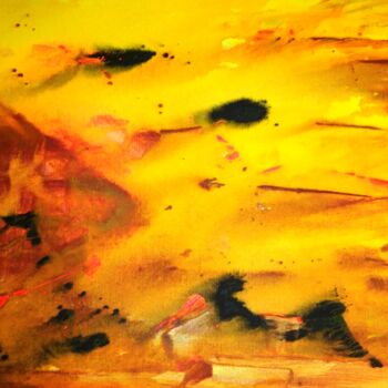 Painting titled "Fuego" by Salvador Alberto Caliri (Cali55), Original Artwork, Acrylic