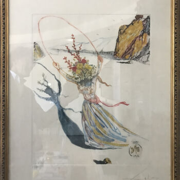 Druckgrafik mit dem Titel "Primavera" von Salvador Dali, Original-Kunstwerk, Siebdruck