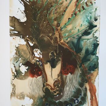 Incisioni, stampe intitolato "Bucéphale" da Salvador Dali, Opera d'arte originale, Litografia