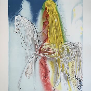 Gravures & estampes intitulée "Lady Godiva" par Salvador Dali, Œuvre d'art originale, Lithographie